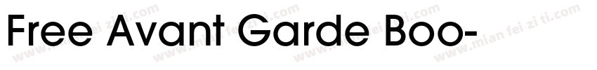 Free Avant Garde Boo字体转换